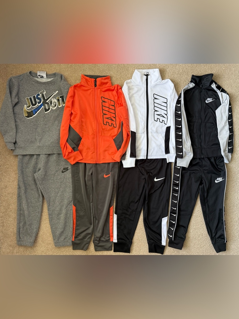 Nike Boys’ Track Jackets, Joggers, and Sweatshirt- Size 4/4T.